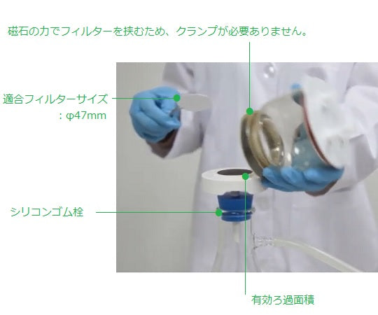 마그네틱 필터 깔때기 500mL XB500 1 세트