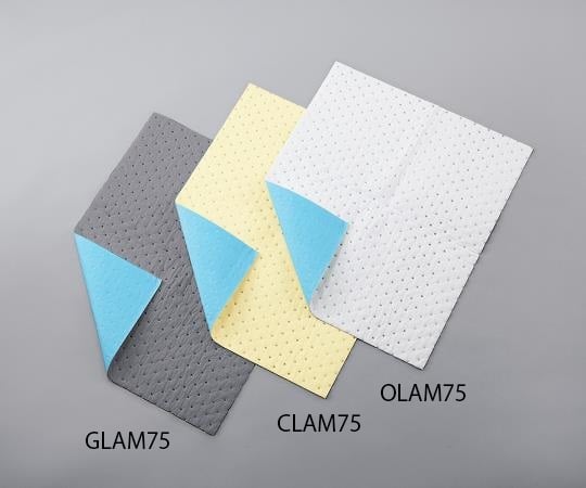 Laminated Liquid Absorbing Mat (for water, oil, solvents, acids, and alkalis) 1 box (100 sheets) CLAM75 1 box (100 sheets)