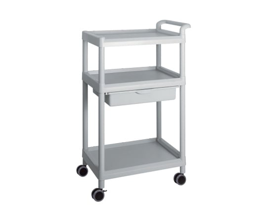 Mobile Easy Cart (Tall Type/Wide 32) 3 Tiers with Drawers (Gray) ME32B 1 pc