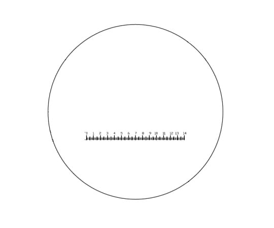 LED 줌 실체 현미경용 눈금 부착 접안 렌즈 MEP0114 1개