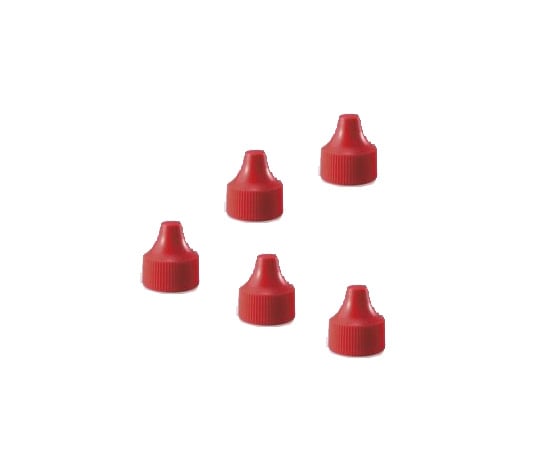 微量定量点滴びん用 キャップ 3mL用 赤 1箱(100個入) 1R 242502 1箱(100個入)