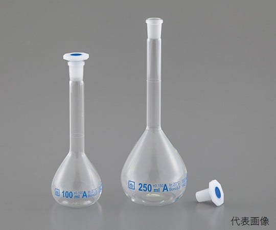 メスフラスコ樹脂栓付き 50mL 1個