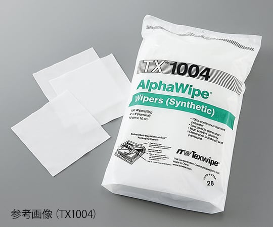 Alpha Wiper 4 x 4 inch 1 bag (150 sheets/bag x 2 bags) TX1004 1 bag (150 sheets x 2 bags)
