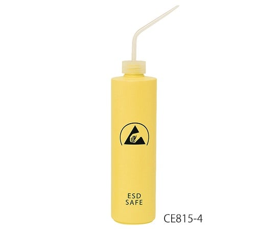 ESD cleaning bottle, approx. φ60×287mm, yellow, CE815-4, 1 piece
