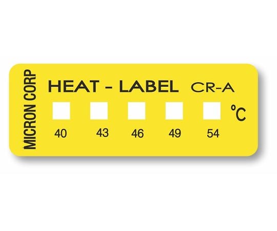 히트 라벨(불가역성) 5점 표시 온도 레인지 40-43-46-49-54 1상자(10장입)