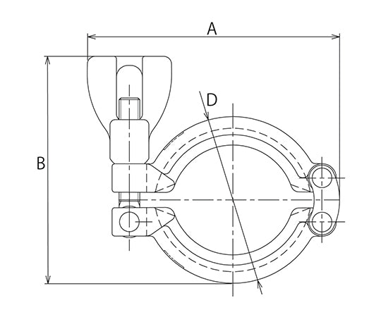 Clamp (for medium and high pressure) 1S/1.5S 2H-1.5S 1 piece