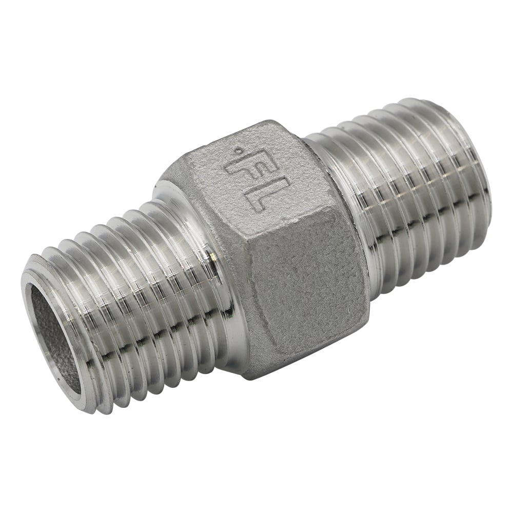 ステンレス継手(六角ニップル) 1/4 V6N-S14-02 1個