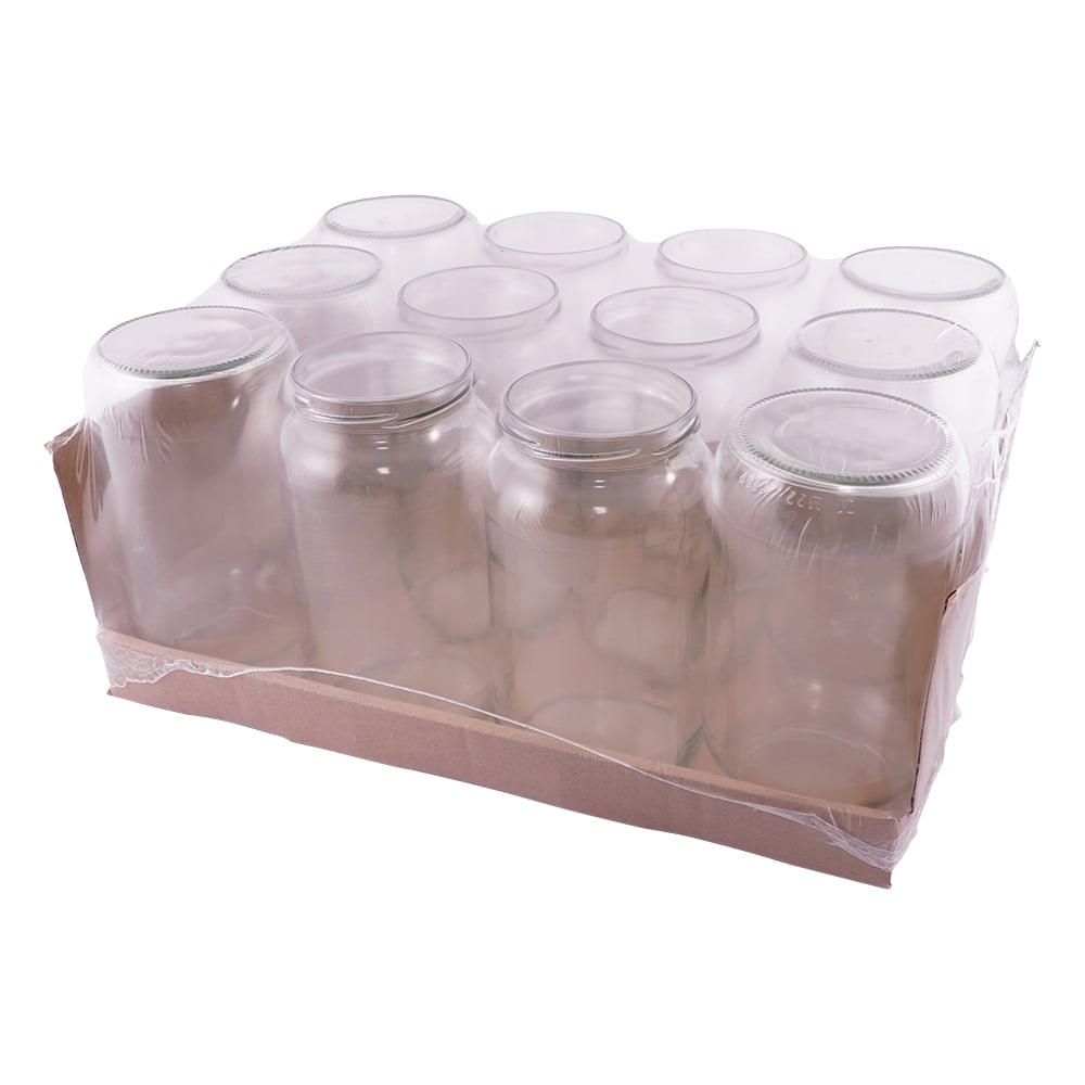 Glass bottle (wide mouth) 1000mL 12 pieces 9070305 1 box (12 pieces)