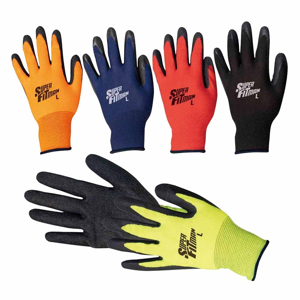 Work gloves Super Fitman L 5 colors 1 bag (10 pairs) 9677 L 1 bag (10 pairs)