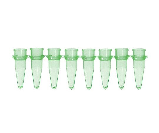 PCRチューブ 8連0.2mL 緑 125本入 5010-5 1袋(125本入)