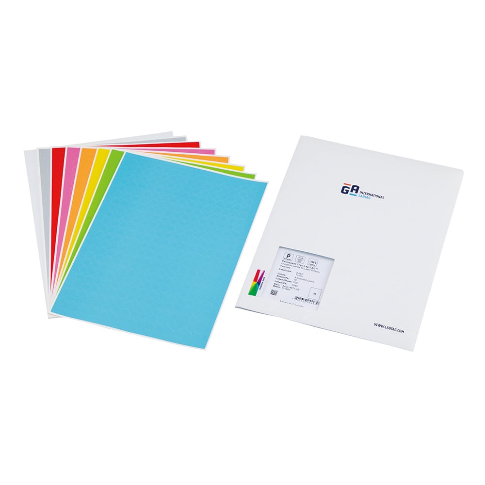 Cryolabel (laser printer type) 330 labels (8 colors assorted) x 16 sheets A4CL-48T1-A2 1 bag (330 labels x 16 sheets)