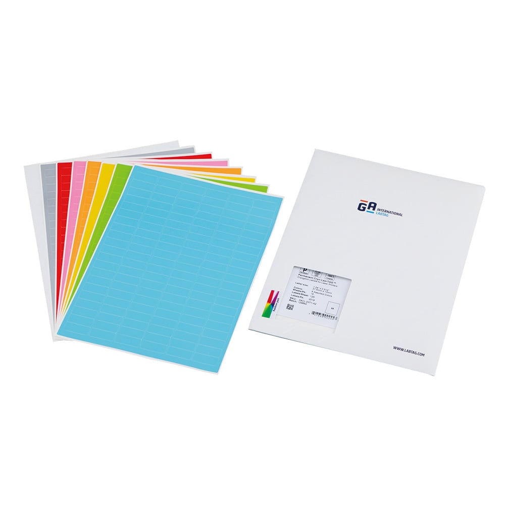 Cryolabel (laser printer type) 126 labels (8 colors assorted) x 16 sheets A4CL-23T1-A2 1 bag (126 labels x 16 sheets)