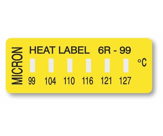 ヒートラベル(不可逆性)6点表示 1箱(10枚入) 6R-99 1箱(10枚入)