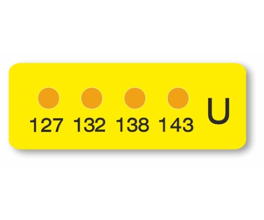 ヒートラベル(不可逆性)4点表示ミニ 1箱(10枚入) MN-U 1箱(10枚入)