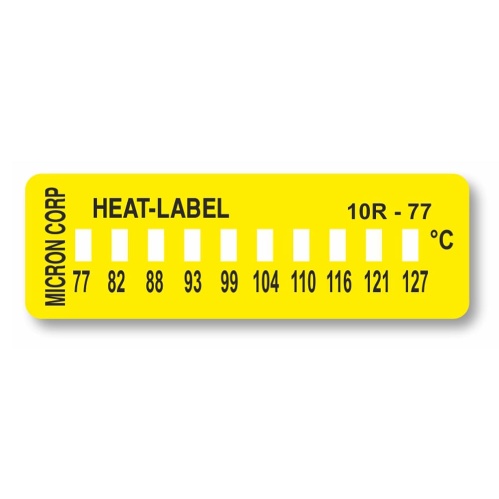 ヒートラベル(不可逆性)10点表示 1箱(10枚入) 10R-77 1箱(10枚入)