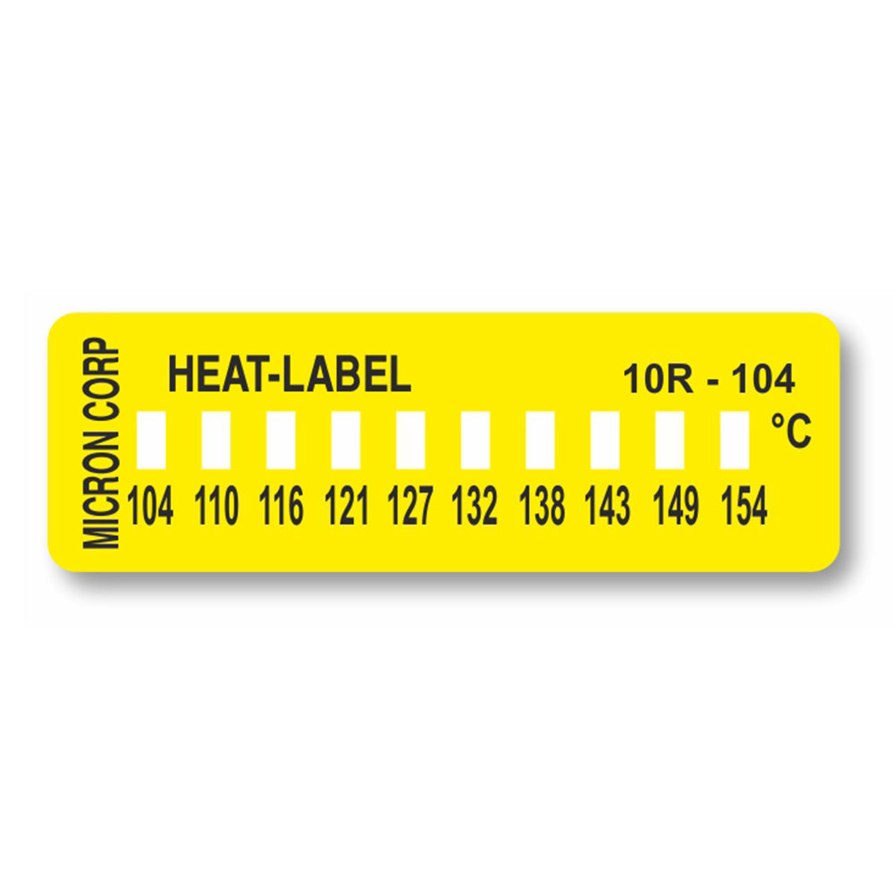 ヒートラベル(不可逆性)10点表示 1箱(10枚入) 10R-104 1箱(10枚入)