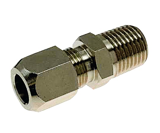 Brass ring fitting, half union, Φ8mm, R1/4, IVL-UC-1202R-BS, 1 piece