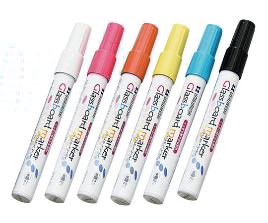 透明ボード用グラスボードマーカー6色セット BGB-6PS 1セット