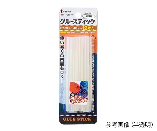 Glue sticks for glue guns, semi-transparent, 1 box (12 sticks) 20340 1 box (12 sticks)