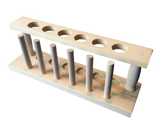 木製試験管立て 6本用 1個