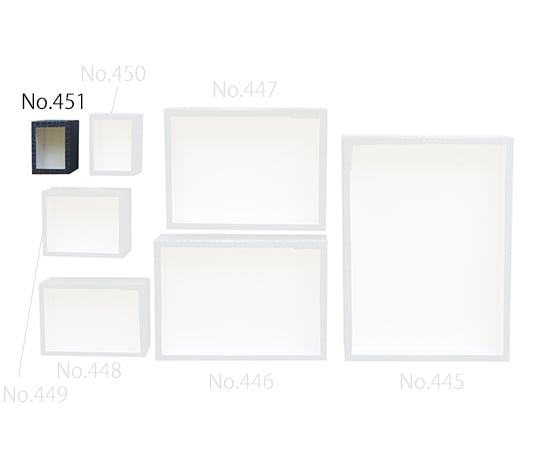 종이 유리 뚜껑 표본 상자 75×90×50mm Mo.451 1상자/개