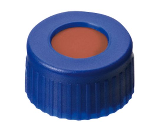 Vial cap for autosampler (for cap standard 9-425) Blue screw cap + septum (TEF/rubber) 100 pieces 6266883 1 bag (100 pieces)