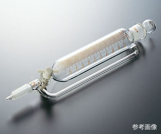 平衡形分液ロート(テフロン(R)コック・目盛付) 100mL 普通摺合 2158-02-1 1個
