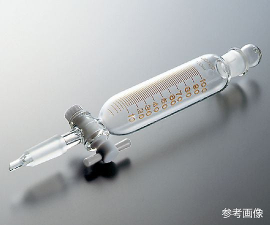 적하 로트(PTFE 콕 첨부·눈금 첨부) 100mL 보통 슬라이딩 2153-02-1 1개