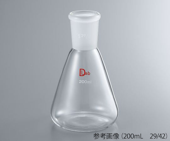 Common ground Erlenmeyer flask (borosilicate glass-1) 30mL 15/25 1pc