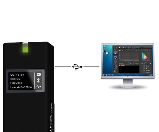 Spectroradiometer (Bluetooth® compatible) MK-350D 1 unit