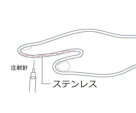 Needle-resistant cleaning gloves Insulin Guard L GABA'SP-IG 1 pair