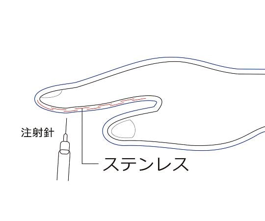 Needle-resistant cleaning gloves Insulin Guard M GABA'SP-IG 1 pair