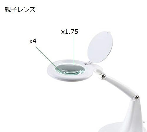 LED illuminated magnifier (1.75x, 4x) SLM55 1 piece