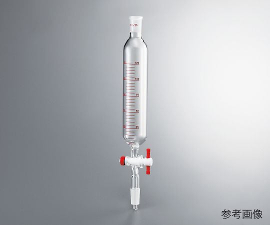 円筒分液ロート(PTFEコック) 60mL 1個