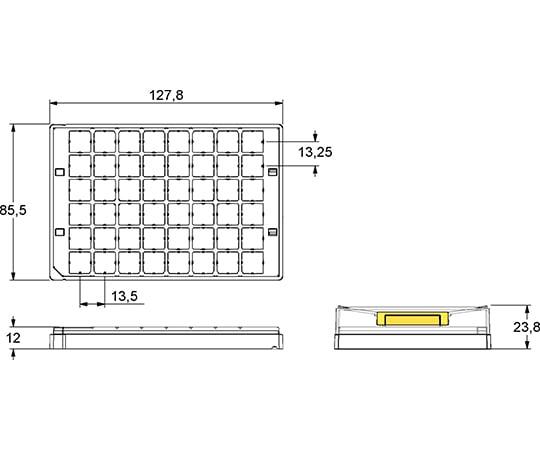 48well format용 랙 Micronic48-1 low cover 1상자(10 랙입) MP51304 1상자(10 랙입)