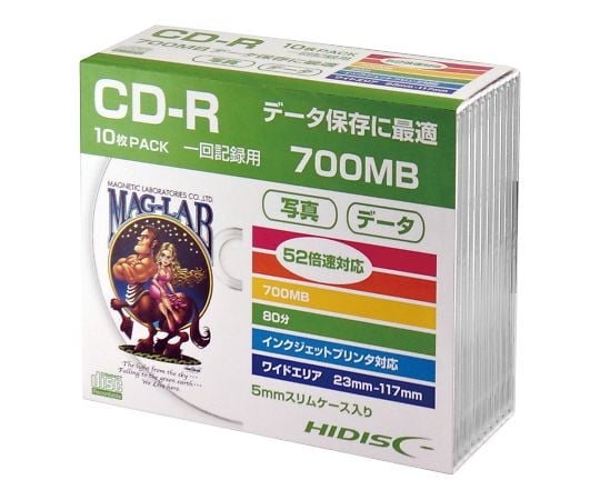 Media Disk CD-R 10 pieces HDCR80GP10SC 1 case (10 pieces)
