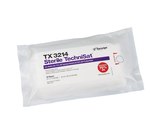 滅菌プリウェットワイパー TechniSat® 50枚入 TX3214 1袋(50枚入)