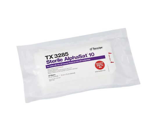滅菌プリウェットワイパー AlphaSat 10 20枚入 TX3285 1袋(20枚入)