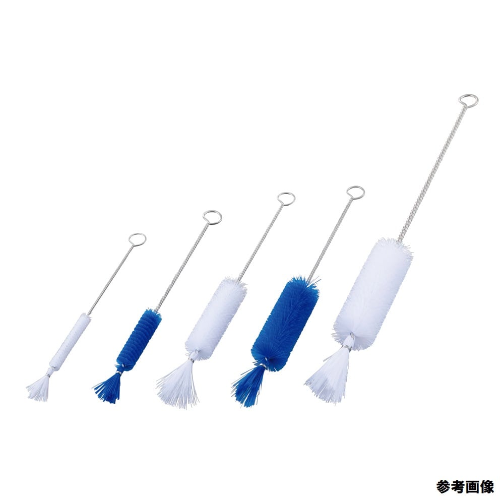 주사기 세정 브러쉬(PBT모) 화이트 210×65×φ18mm ABS-S5PW 1개