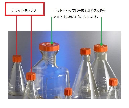 三角フラスコ バッフル無し 125mL 50個入 431143 1箱(50個入)