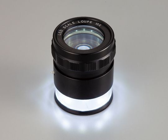 LEDライト付スケールルーペ 10× MG7174 1個
