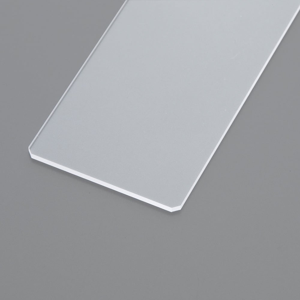 Quartz glass slide, polished edge, 2 mm, QSG20EP, 1 piece