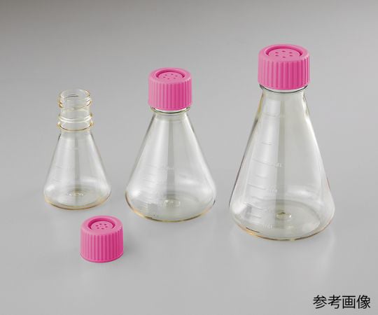 ビオラモディスポ滅菌三角フラスコ 250mL ベントフィルターキャップ 12個入 SEF250V 1箱(1個×12袋入)