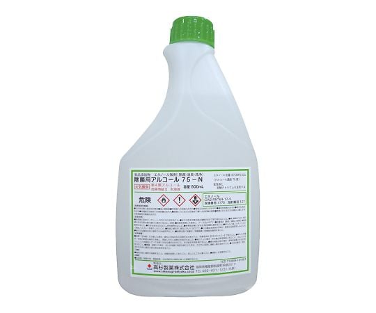 식품 첨가물 제균용 알코올 500mL CAS No:64-17-5 75-N BT500ml 1개