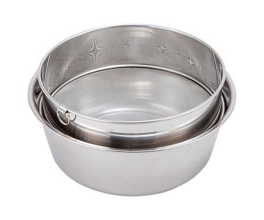 Stainless steel sieve set (frame, mesh, and receiver set) 1 set