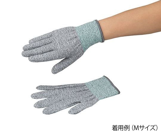 アズツール耐切創手袋(レベル5・コート無) 白 Sサイズ 1双