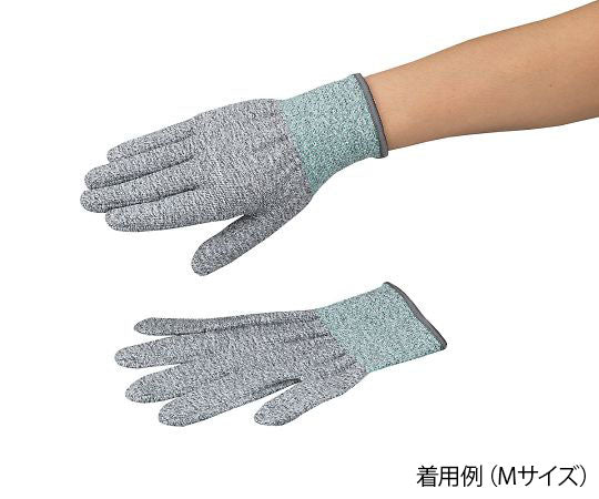 アズツール耐切創手袋(レベル5・コート無) 黄 LLサイズ 1双