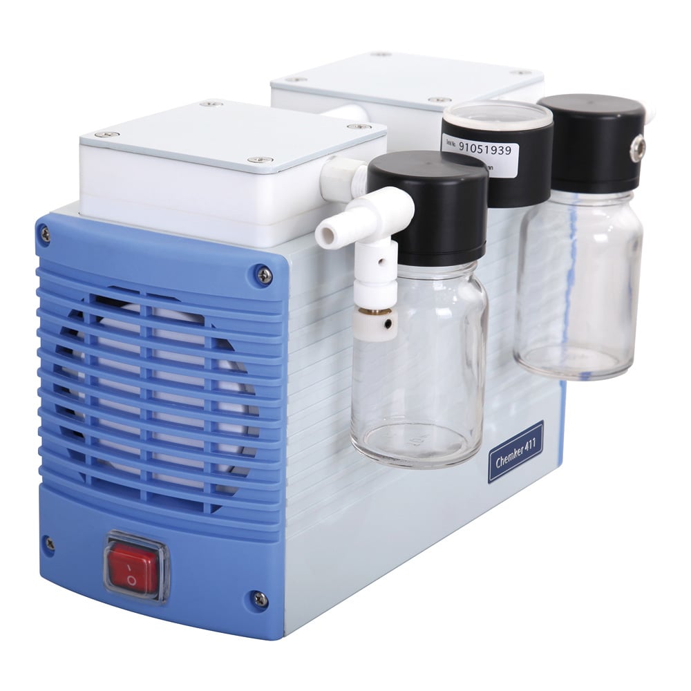 Chemical-resistant vacuum pump (high vacuum, trap bottle attached type) 18/20L/min (50/60Hz) Chemker411 1 piece