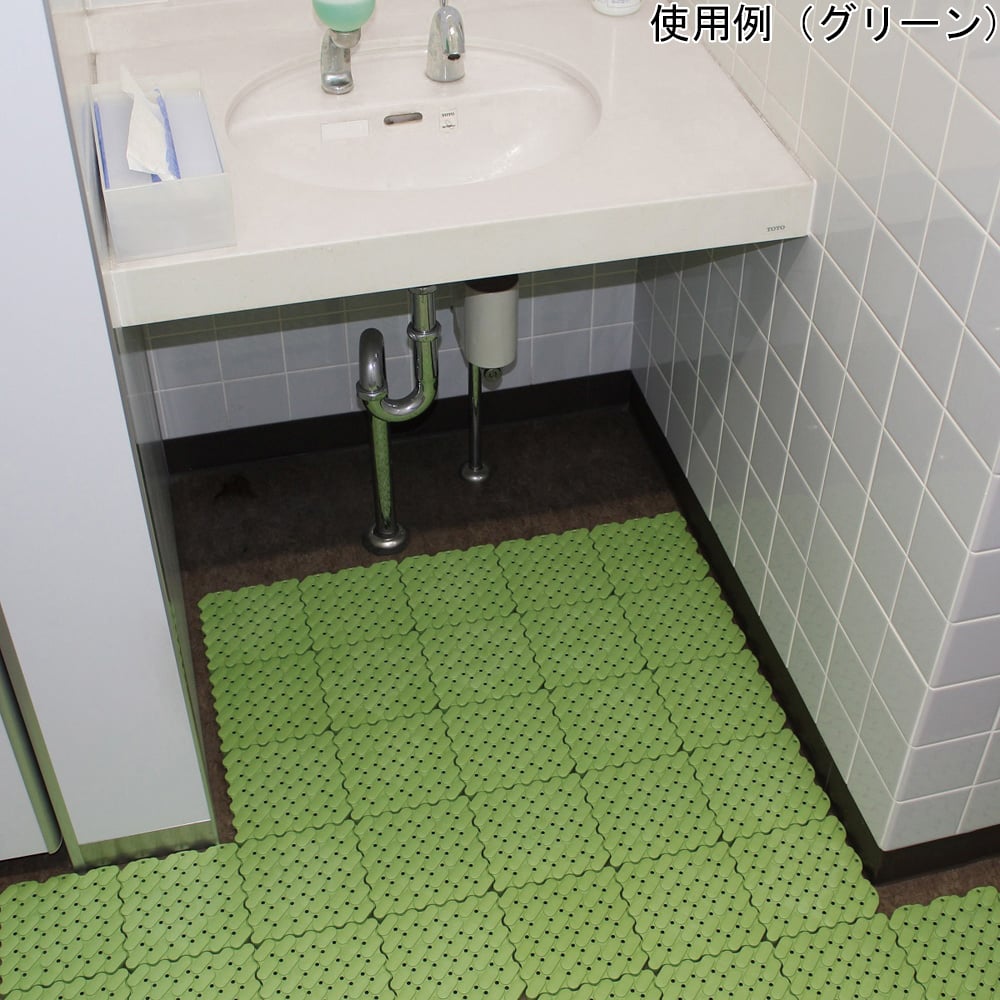 抗菌システムスノコ 素足用 ブルー 150mm×150mm BF-1503 1枚