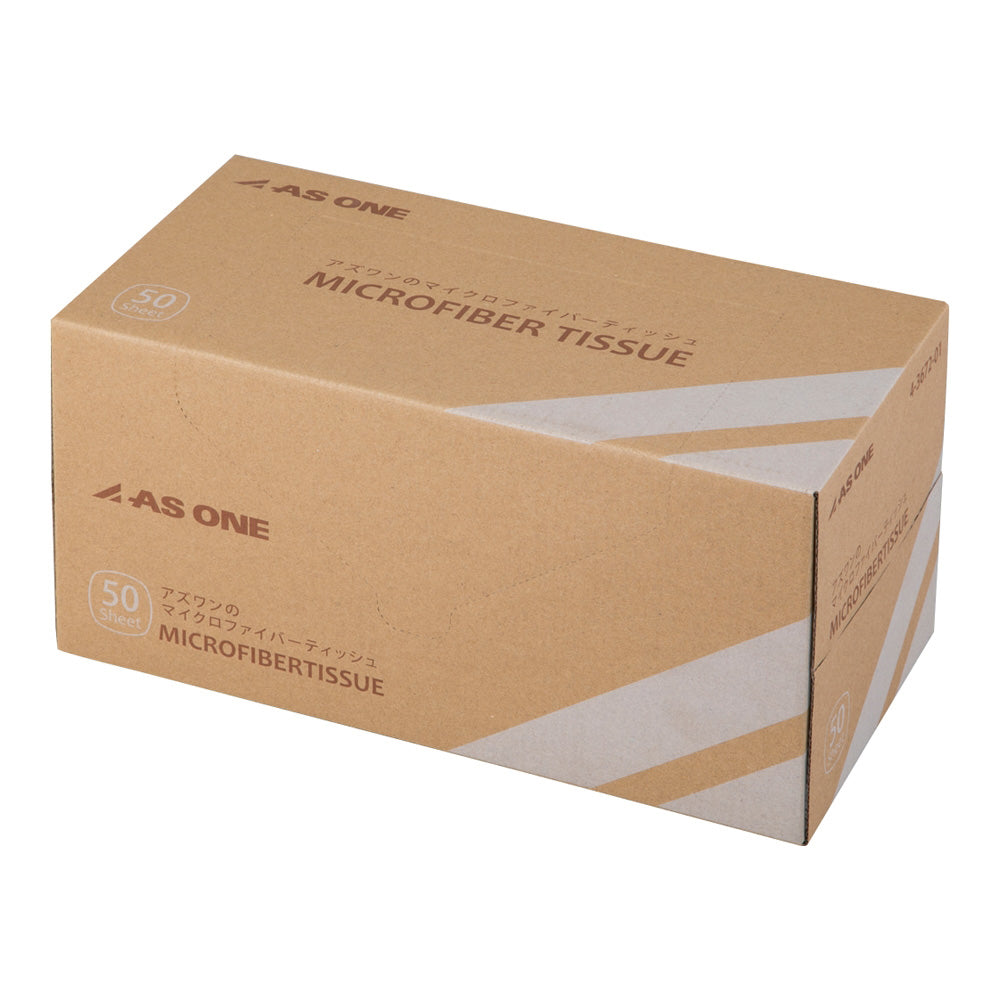 アズワンのマイクロファイバーティッシュ 50枚入 MFT300W 1箱(50枚入)